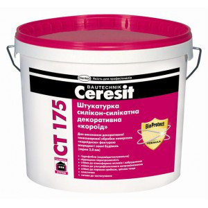 Ceresit СТ 175 "Короед" 2 мм, готовая декоративная штукатурка ,25 кг