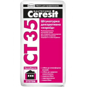 Ceresit CT 35 "Короед", Цементная декоративная штукатурка, 25 кг