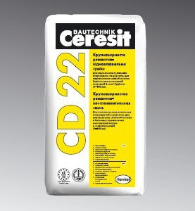 Крупнозернистая cмесь для ремонта бетона Ceresit CD 22 (25 кг)