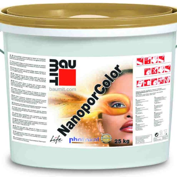 Baumit NanoporColor фасадная нано краска 21 кг