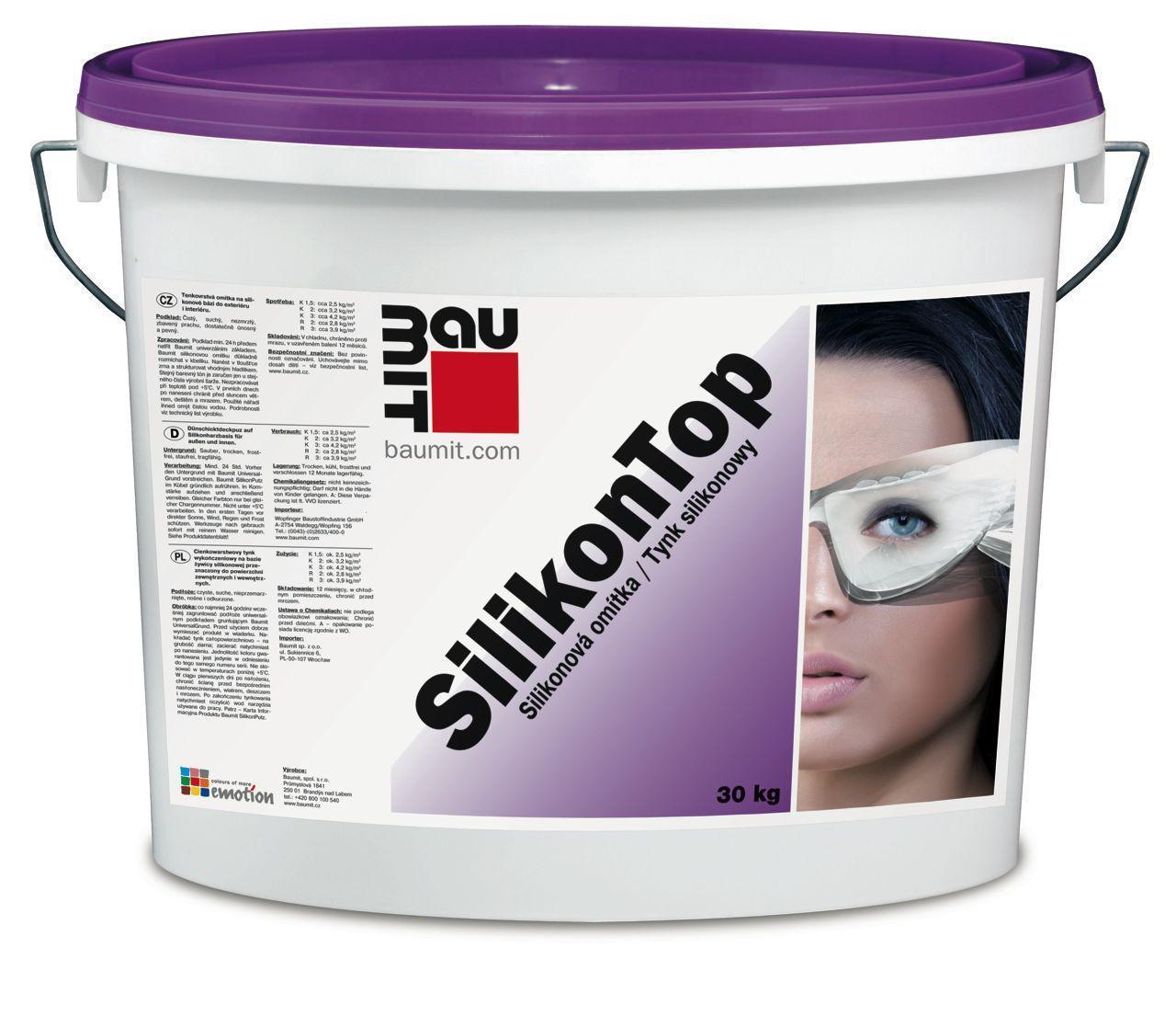 Baumit SilikonTop Декоративная фасадная штукатурка барашек 2,0 к 25 кг