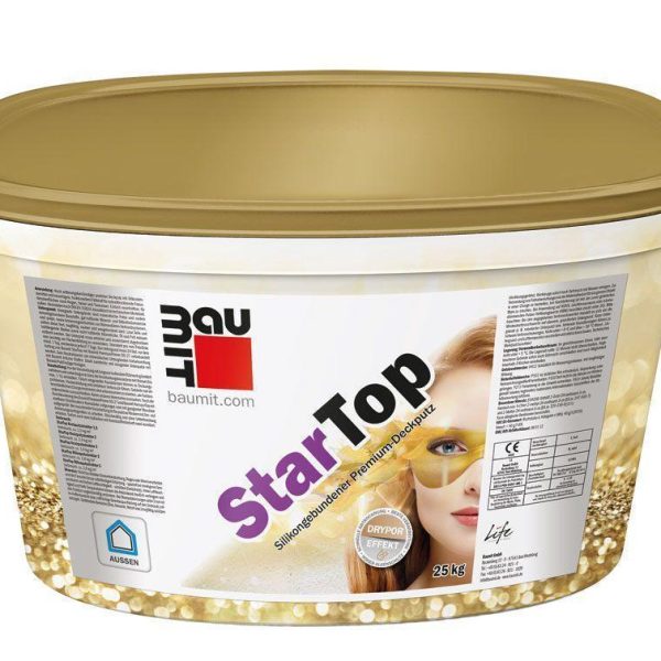 Baumit StarTop Декоративная фасадная штукатурка барашек для ярких цветов 3,0 к 25 кг