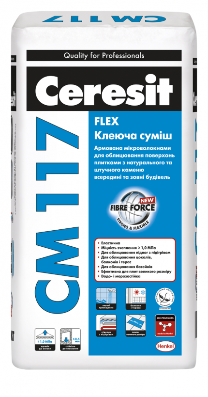 Клей для плитки Ceresit CM 117, 25кг