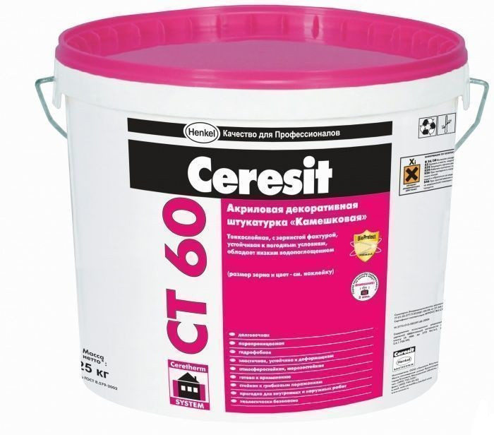 Ceresit CT 60 камешковая, 25кг (1,5мм)