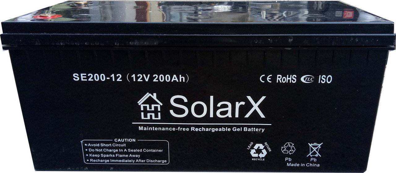 Гелевый аккумулятор SolarX SXG200 12 (12V 200Ah)