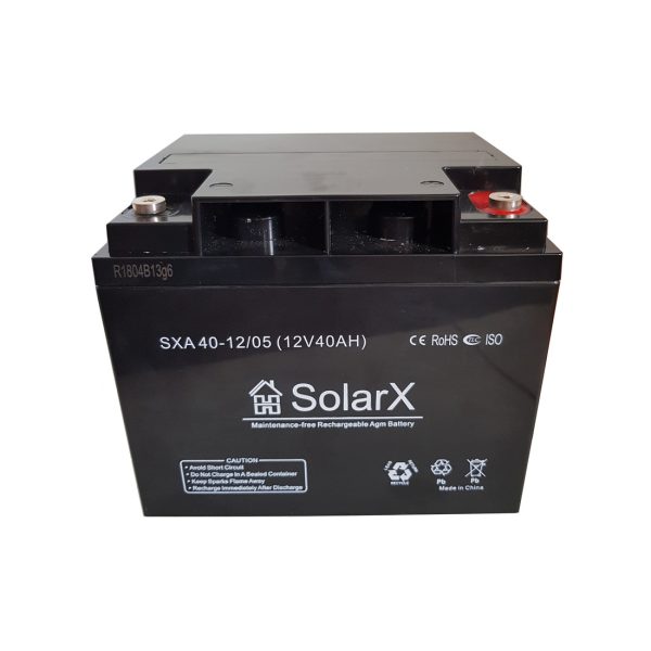 Аккумуляторная батарея SolarX SXA 40 12 (12V 40Ah)