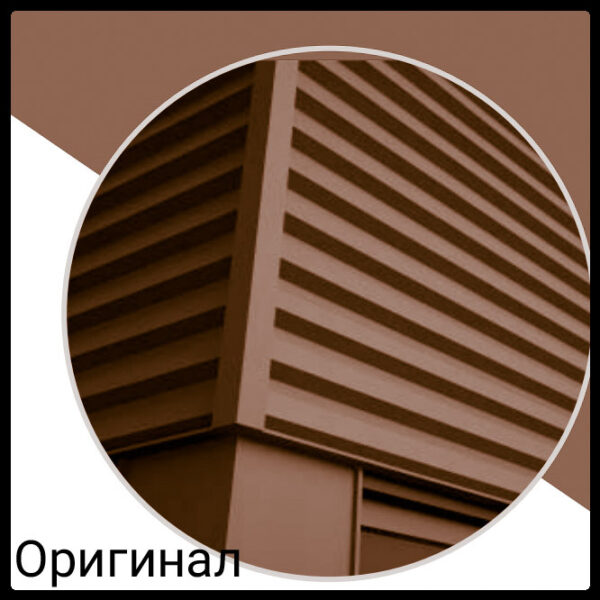 Фасадные панели "Оригинал" РЕ 8017 коричневый глянец, 0.45 мм, Китай