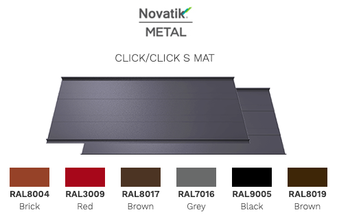 Кликфальц Novatik METAL CLICK Mat 588 мм