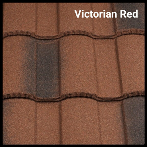 Композитная черепица Metrotile Roman ( Victorian Red )