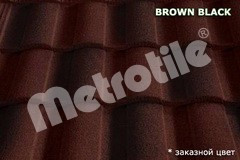 Композитная черепица Metrotile (роман) Brown black Запорожье