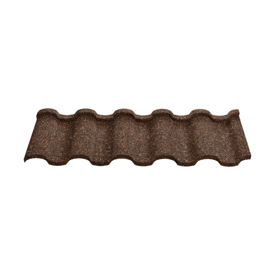 Композитная черепица Novatik NATURA ROMAN brown earth (коричневый)