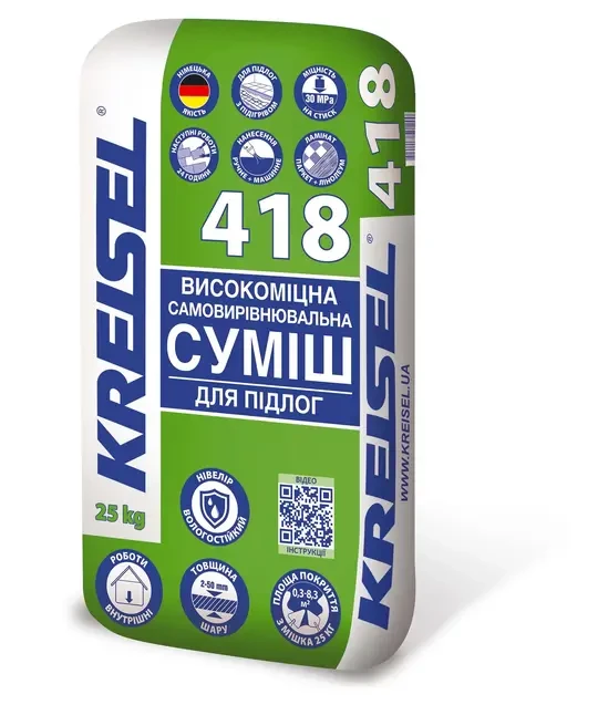 Высокопрочная самовыравнивающаяся смесь для полов Kreisel 418