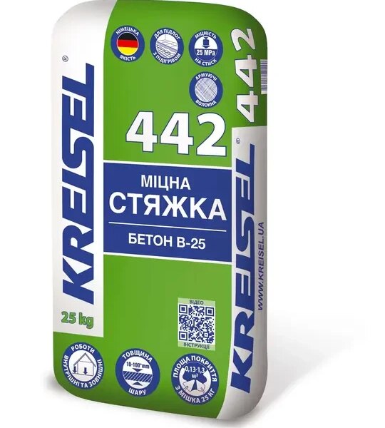 Прочная стяжка для полов БЕТОН B 25 Kreisel 442