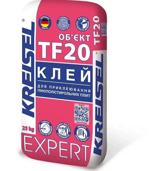 Kreisel TF 20 Expert Клей для приклеивания и армирования минераловатных и пенополстирольных плит (25 кг)