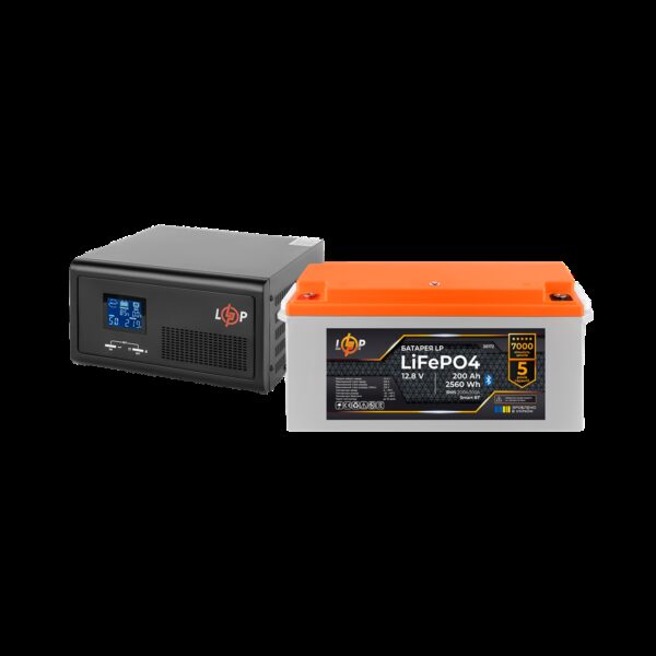 Комплект резервного питания LP(LogicPower) ИБП + литиевая (LiFePO4) батарея (UPS В1500 + АКБ LiFePO4 2560W)