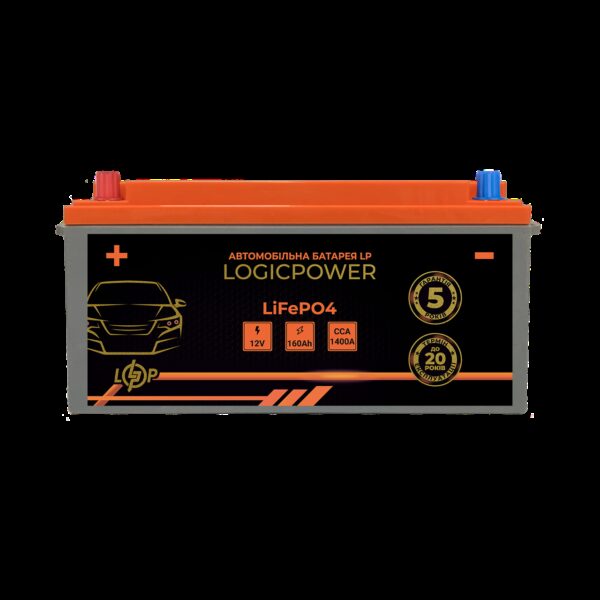 Автомобильный аккумулятор литиевый LP LiFePO4 12V 160 Ah (+ слева) BMS 1400А