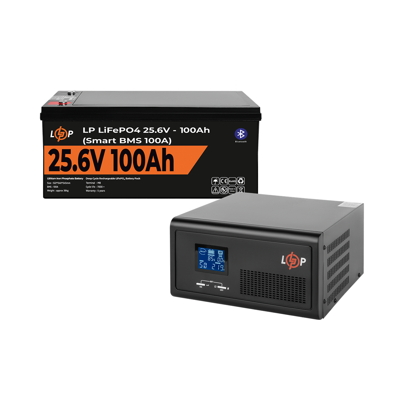 Комплект резервного питания LP (LogicPower) ИБП + литиевая (LiFePO4) батарея (UPS 2300VA + АКБ LiFePO4 2560W)