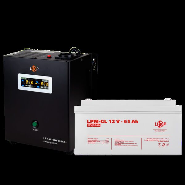 Комплект резервного питания для котла LP (LogicPower) ИБП + гелевая батарея (UPS W500VA + АКБ GL 780W)
