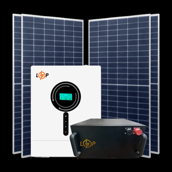 Комплект СЭС 6kW АКБ 5.12kWh (литий) 100Ah Премиум GRID