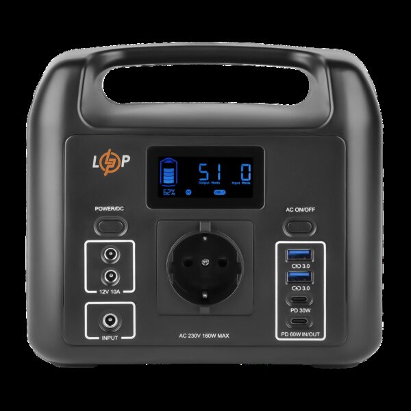 Многофункциональная портативная зарядная станция LP CHARGER 160 (160W, 204Wh)