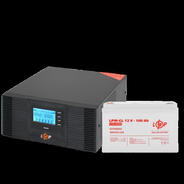 Комплект резервного питания LP (LogicPower) ИБП + гелевая батарея (UPS B1500 + АКБ GL 1200W)