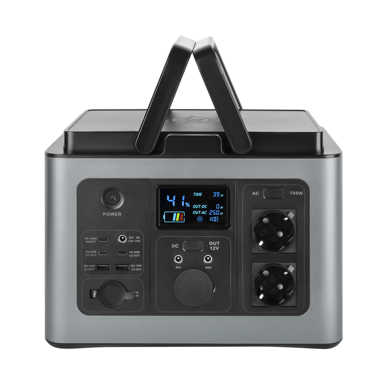 Многофункциональная портативная зарядная станция LP CHARGER MPPT 700 Pro (700W, 614Wh)
