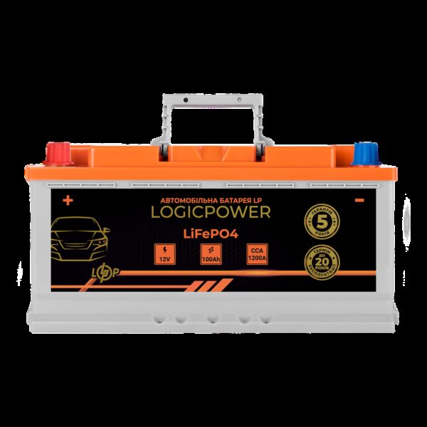 Автомобильный аккумулятор литиевый LP LiFePO4 12V 100 Ah (+ слева) BMS 1200А