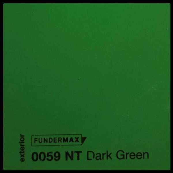 HPL панель 6 мм / ТМ FUNDERMAX 0059 NT ( Dark Green )