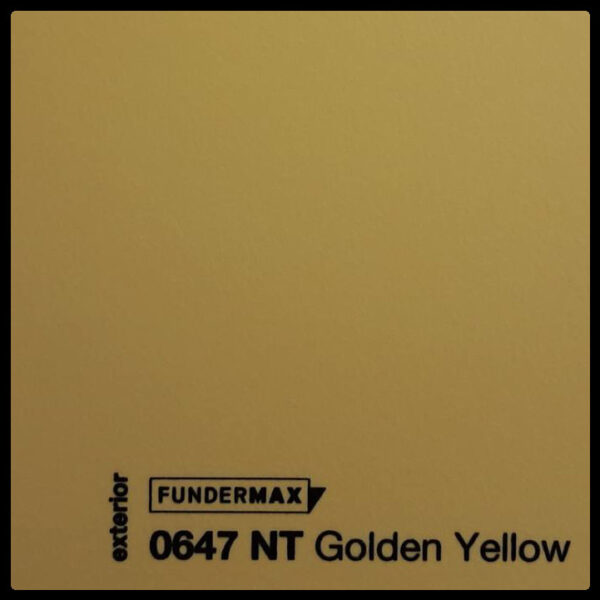 HPL панель 6 мм / ТМ FUNDERMAX 0647 NT ( Golden Yellow )