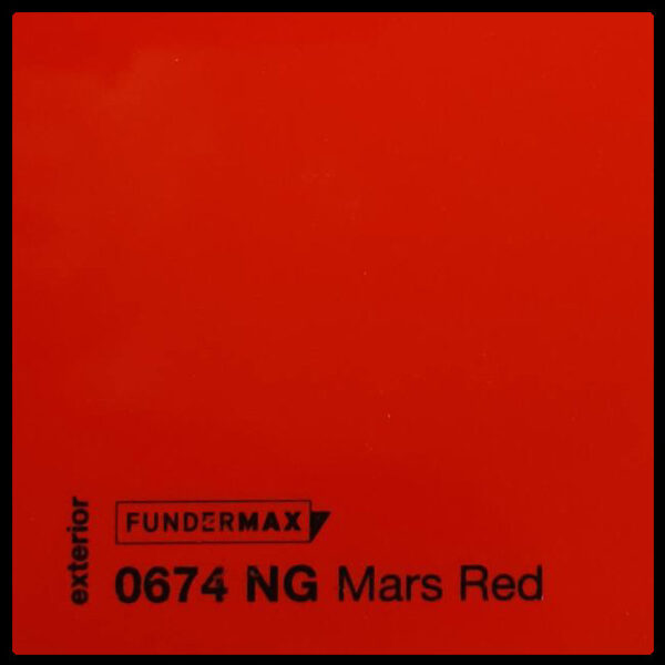 HPL панель 6 мм / ТМ FUNDERMAX 0674 NT ( Mars Red )