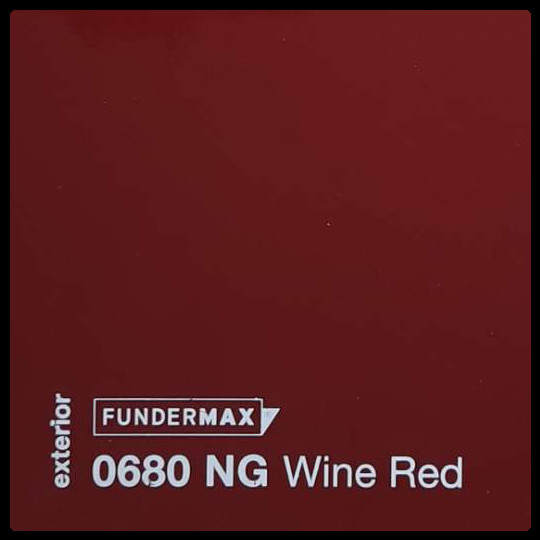 HPL панель 6 мм / ТМ FUNDERMAX 0680 NT ( Wine Red )